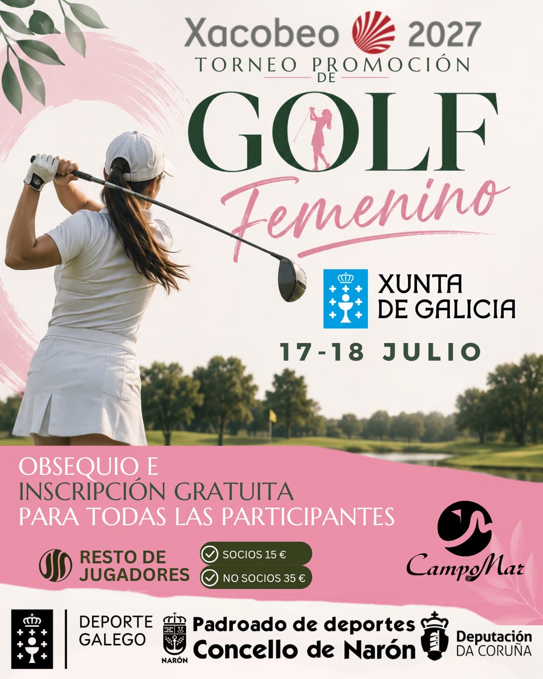 cartel golf femenino