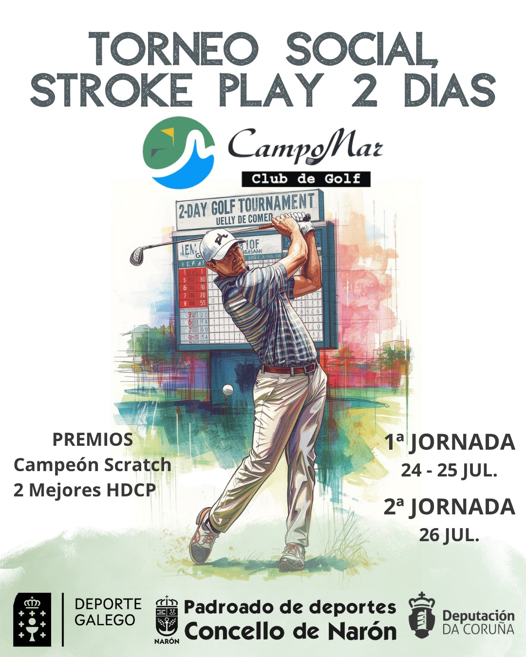 cartel stroke play 2 dias
